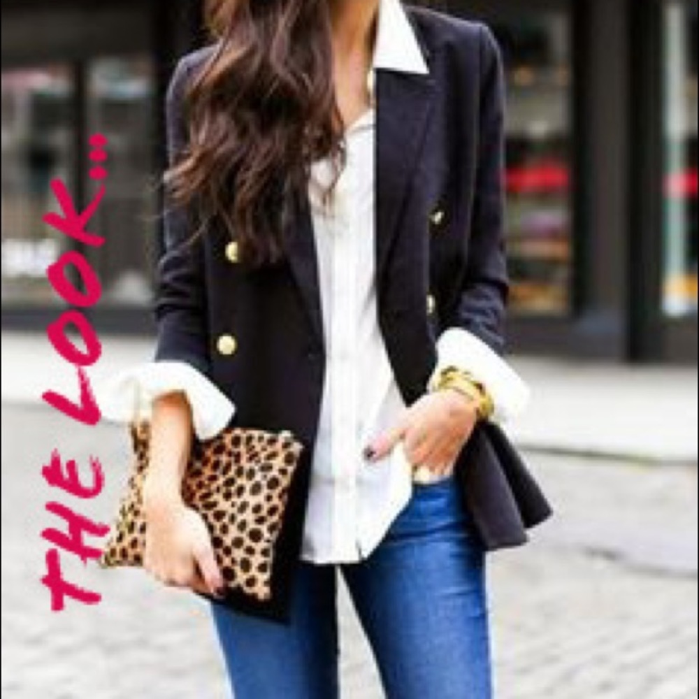 Banana Republic Navy Sailor Blazer - Picture 2 of 7
